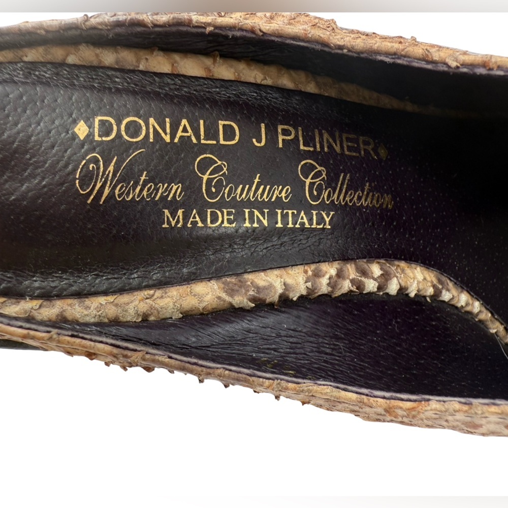 Donald J Pliner Women’s 6.5 Western Tooled Leather Mules - Picture 15 of 15
